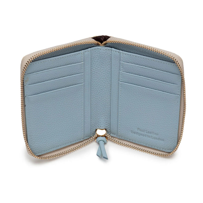 Zipper Purse/Wallet Stone - Lt Blue