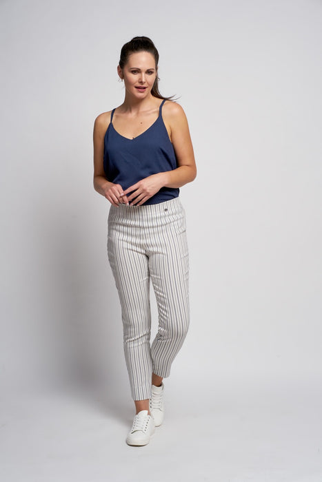 Pinns Stripe Ankle Grazer Trousers