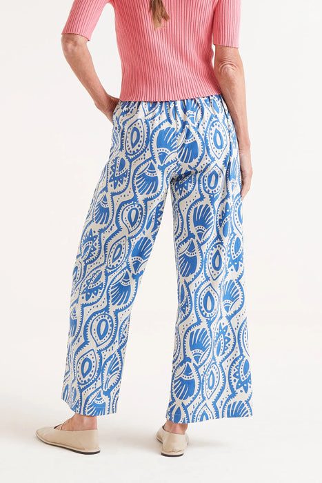 Aquaria printed straight trousers