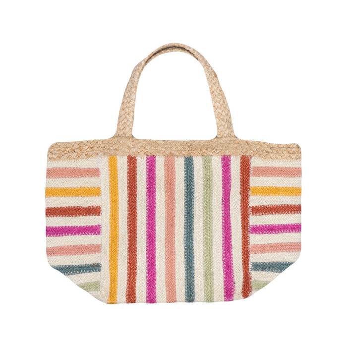 Small Dahlia Beni Jute Bag