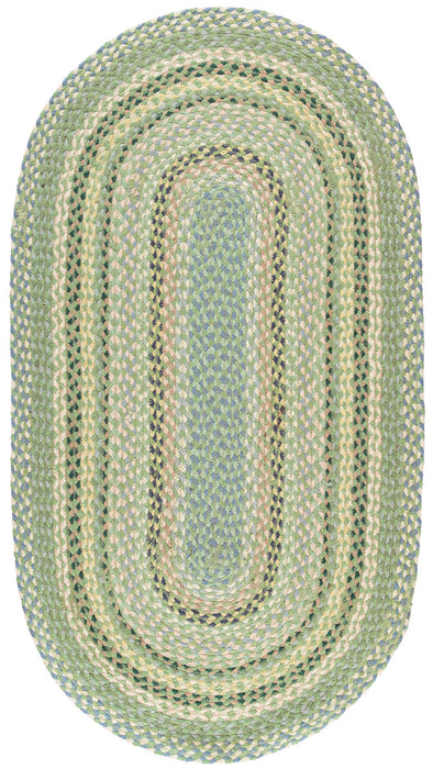 Mint Oval Jute Rug