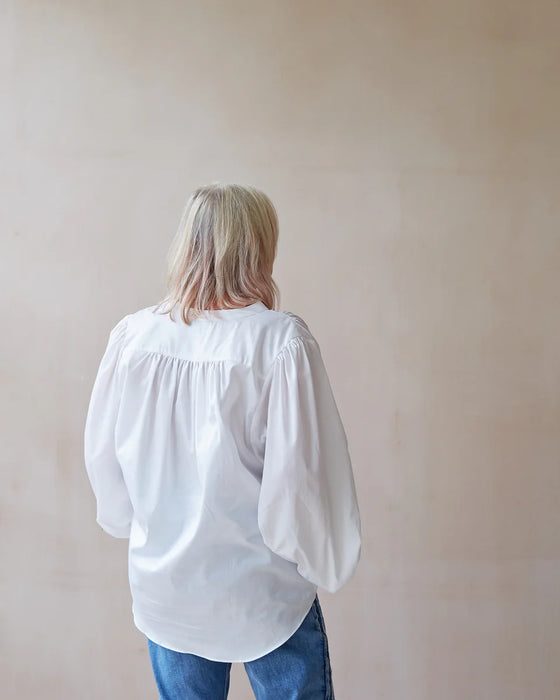 Chalk Deb Blouse - White