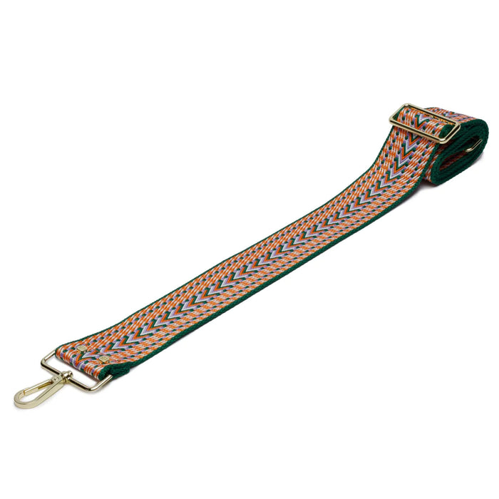 Green Aztec Crossbody Strap