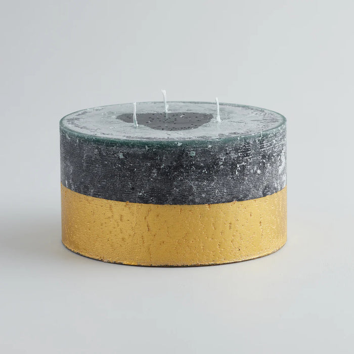 Winter Thyme, Gold Half Dipped Multiwick Candle