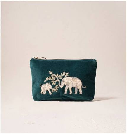 Elizabeth Scarlett Elephant Herd Mini Pouch