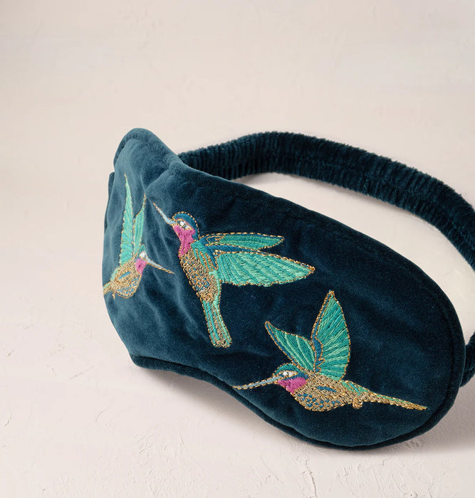 Elizabeth Scarlett Hummingbird velvet eye mask