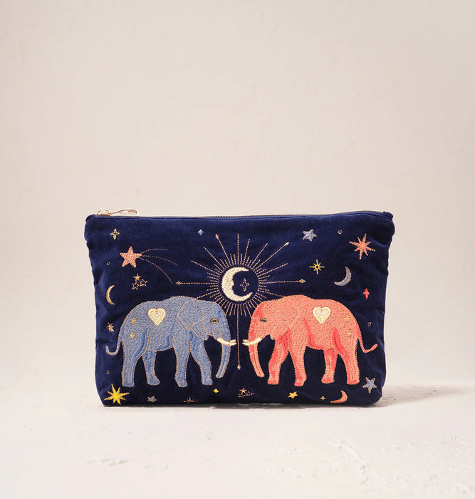 Elizabeth Scarlett Navy Elephant Everyday Pouch