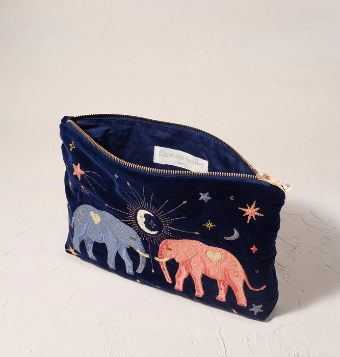 Elizabeth Scarlett Navy Elephant Everyday Pouch