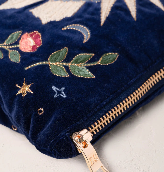 Elizabeth Scarlett Celestial Hearts Navy Pouch