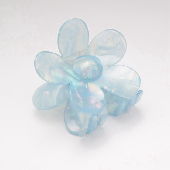 Blue Flower Hair Claw Clip