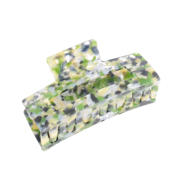 Rectangle Moss Hair Claw Clip