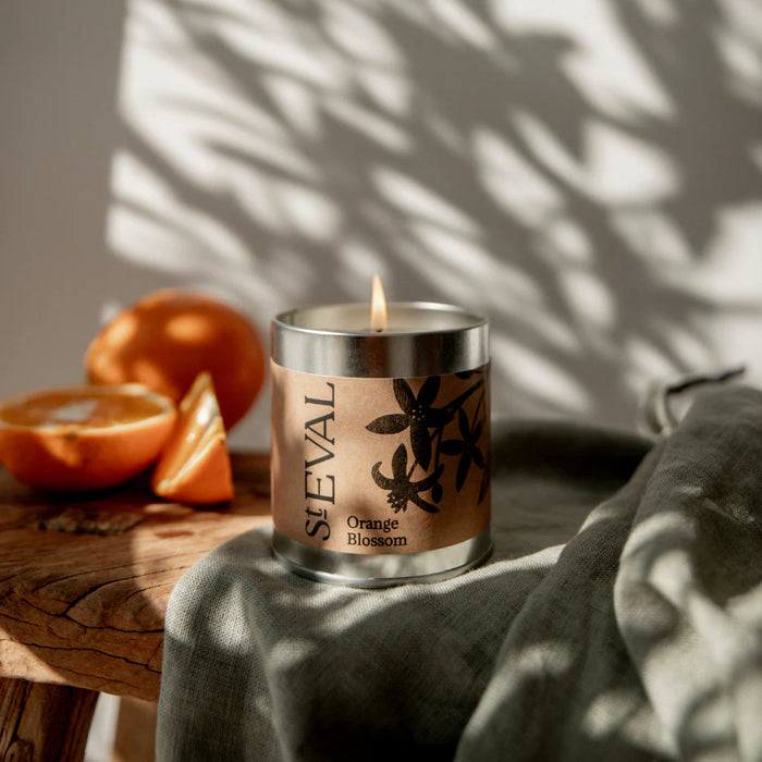 Orange Blossom Scented Tin Candle