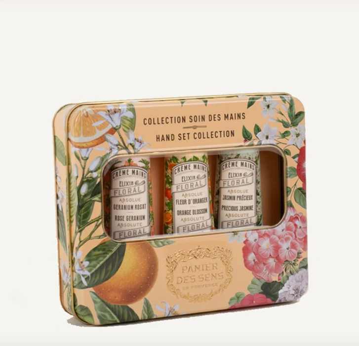 Hand Cream set with fragrance absolutes - Orange Blossom, Geranium and Jasmine (3x30ML)