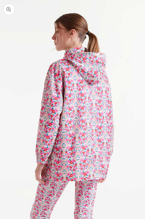 Flowers & Strawberries Rain Jacket