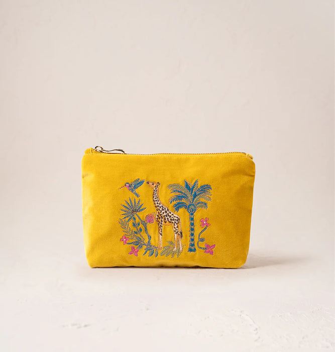 Wild Giraffe Palm Mini Pouch