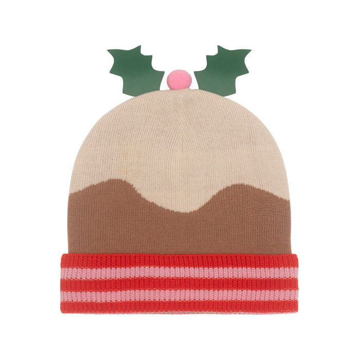 Christmas Pudding Knitted Hat 3-6 Years