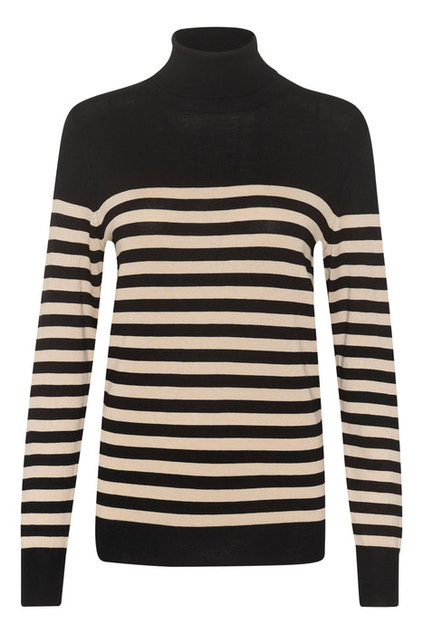 Kaffe - KALIZZA STRIPED ROLL NECK PULLOVER