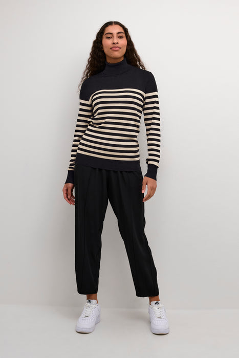 Kaffe - KALIZZA STRIPED ROLL NECK PULLOVER