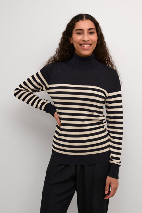 Kaffe - KALIZZA STRIPED ROLL NECK PULLOVER